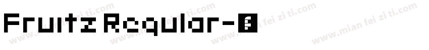 Fruitz Regular字体转换